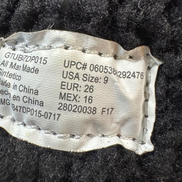 Toddler Girls Winter Snow Boots Size 9 Black &‎ Pink Hook and Loop Closures - Picture 8 of 8